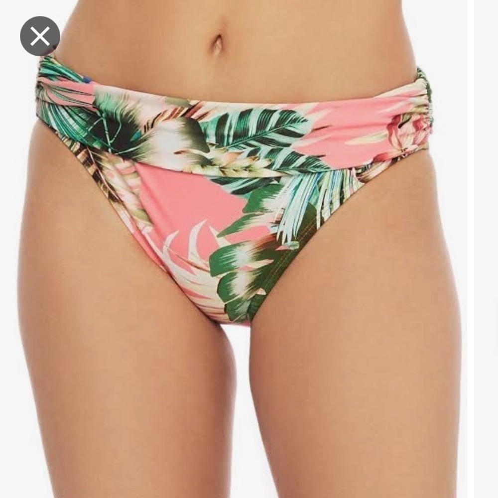 La Blanca Tropical rain coral bikini bottoms US 4 NWOT